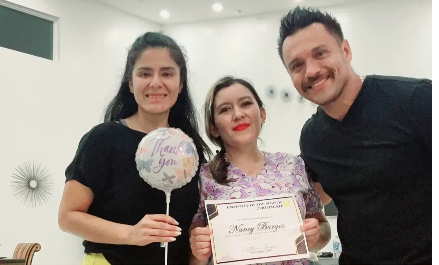 Employee of the Month award ceremony
