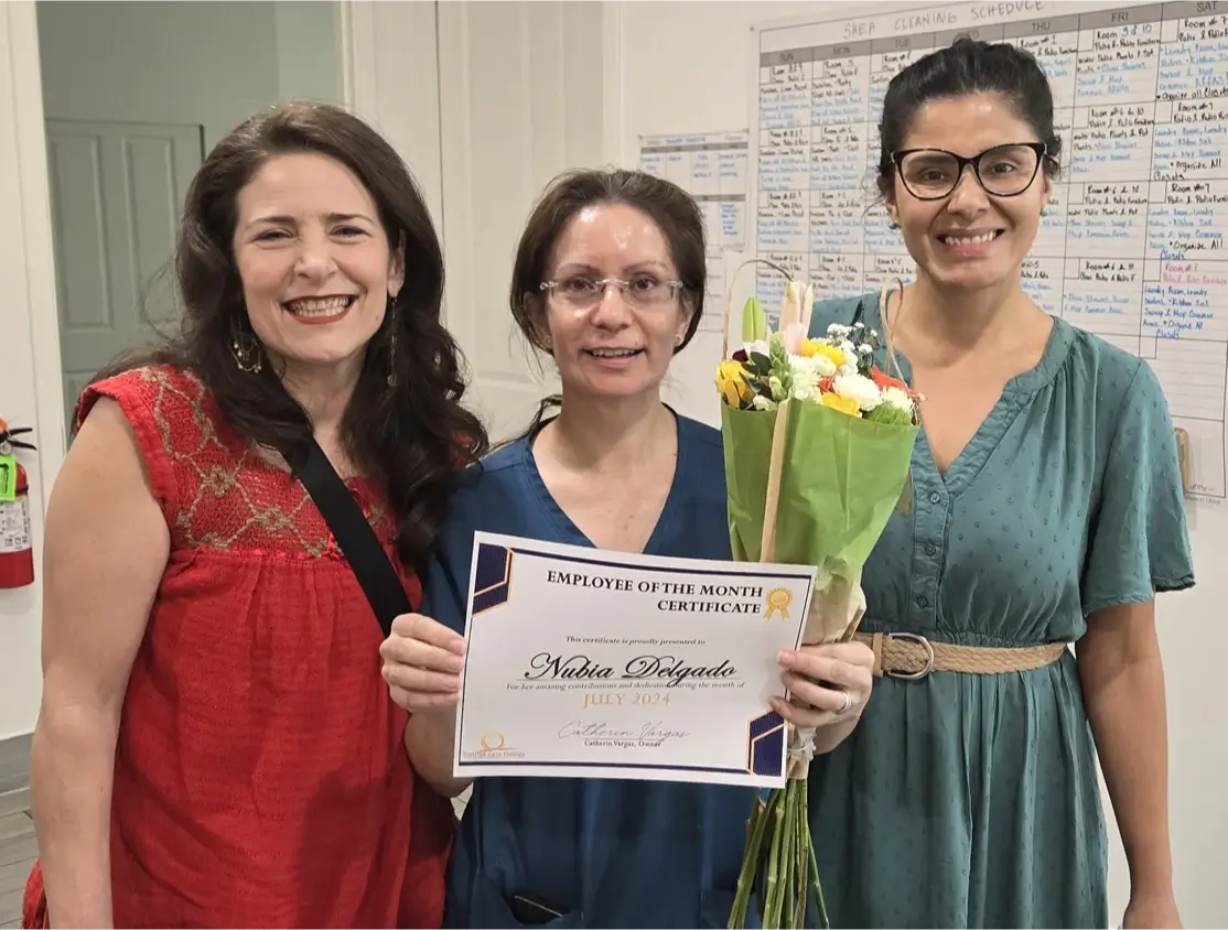 Employee of the Month award ceremony